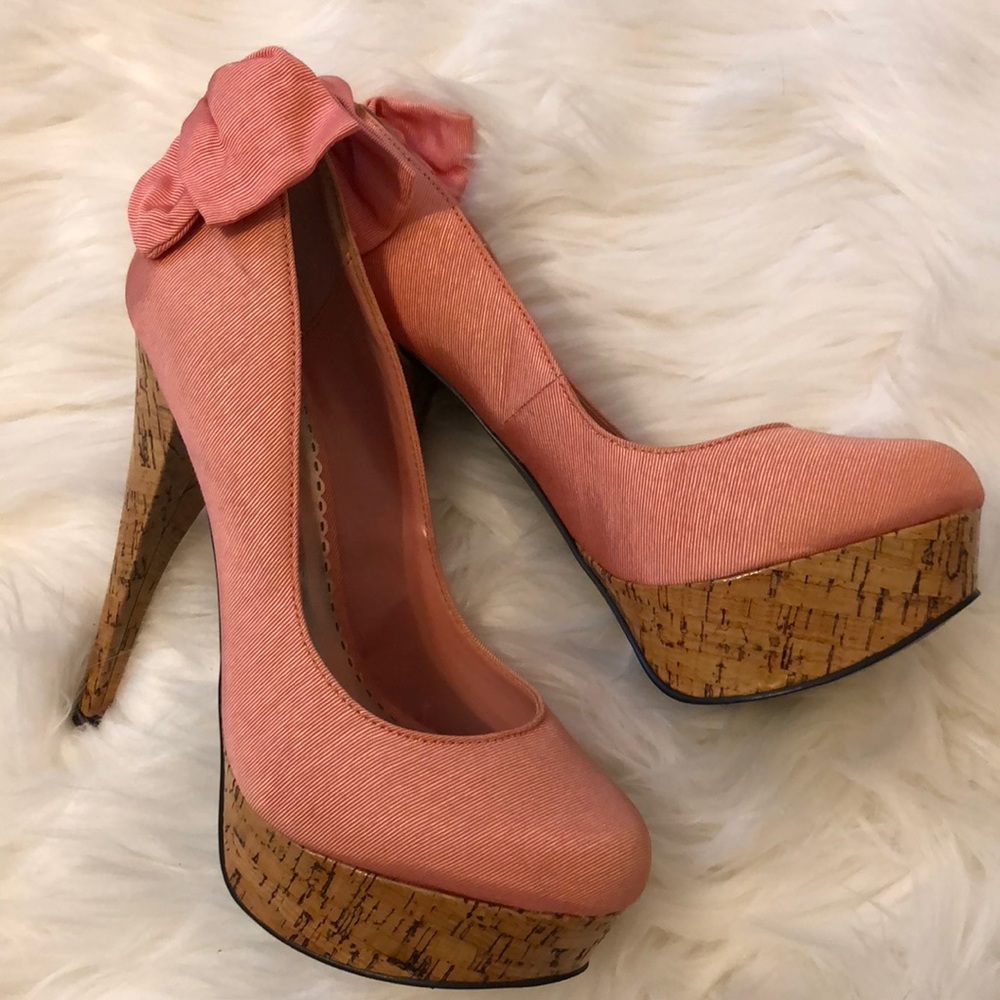 Bebe Back Bow Heels - image 1